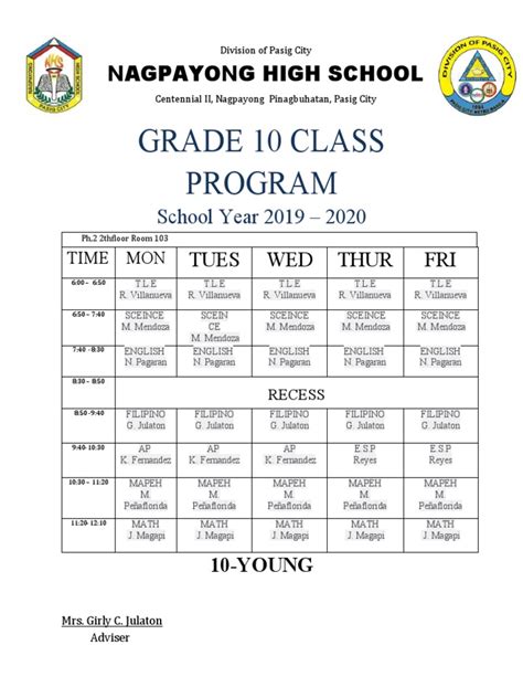 grade 10 kinantot|Nagpayong High School .